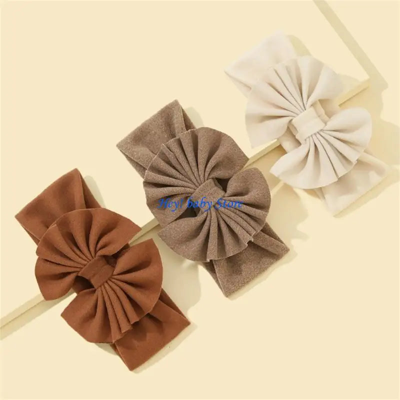 Baby Girls Turban Headbands | Soft Newborn Hair Wrap 3-Pack