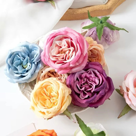 Artificial Silk Peony Flower Heads 25/50PCS | Wedding & Decor Artificial Flower Heads Peaceful Pleasures Health and Wellness