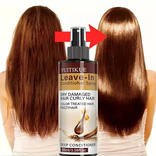 YUITIKUE Leave-In Conditioner Spray – Anti-Frizz & Hydrating Leave-In Conditioner Spray Oasis Select