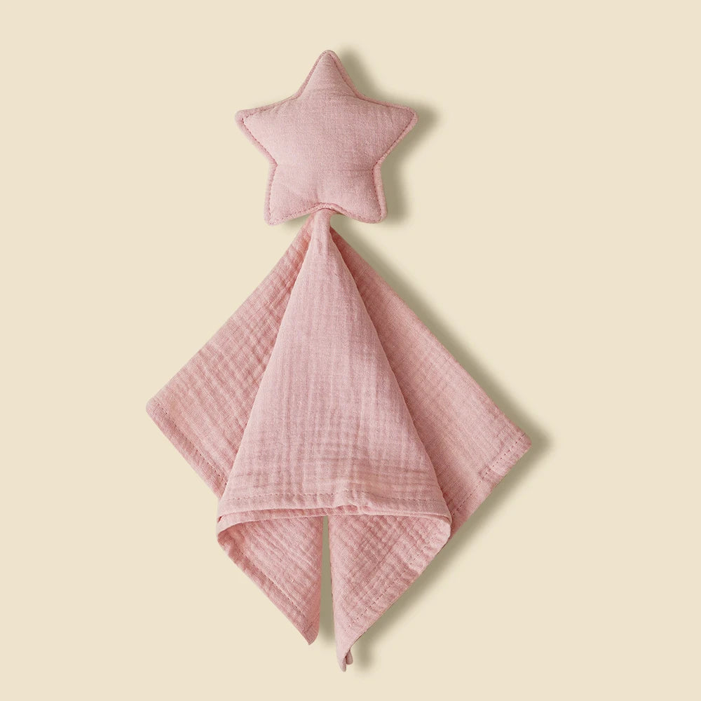 Star Soothing Towel Baby Pure Cotton Fashionable and Individualistic Small Blanket Baby Sleeping Companion Doll Saliva Towel New Peaceful Pleasures Health and Wellness SMT2096-06
