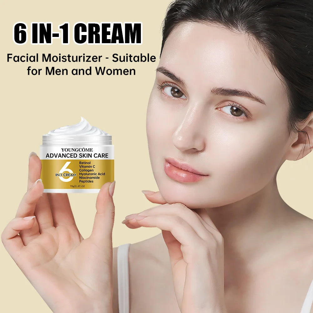 YOUNGCOME Niacinamide 6-in-1 Cream – Vitamin C Anti-Aging Face Moisturizer Cream Peaceful Pleasures Health and Wellness