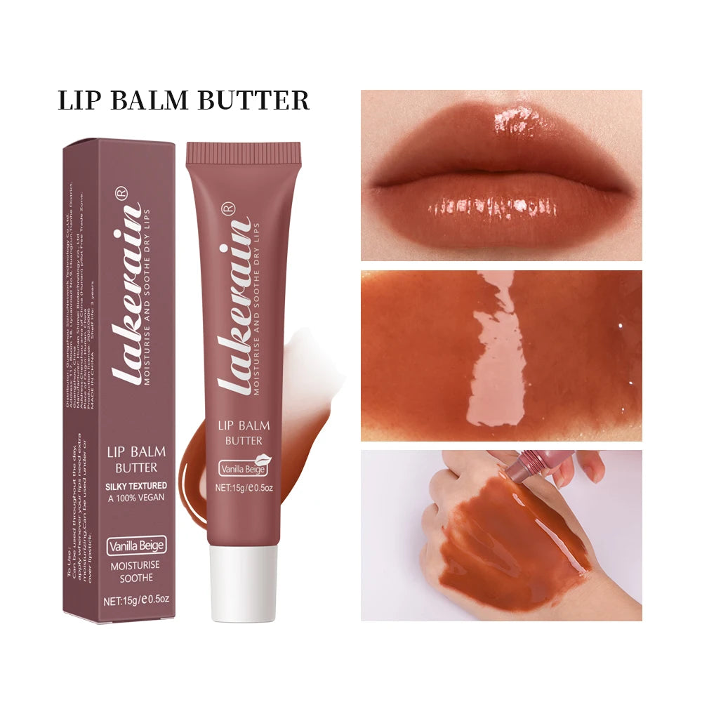 Crystal Lip Balm Butter Moisturizing Lip Gloss Oil Jelly Lipgloss Liquid Lipstick Lip Tint Brown Sugar Cherry Pink Lips Makeup Peaceful Pleasures Health and Wellness