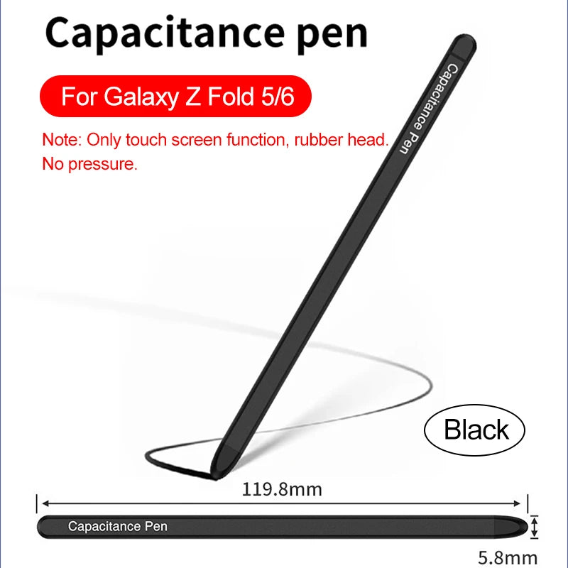 Stylus Pen For Samsung Galaxy fold 6 s pen Touch Pencil Galaxy fold 4 s pen Samsung For Touch Screen Universal Capacitive Pencil Peaceful Pleasures Health and Wellness Black for Z F5 F6