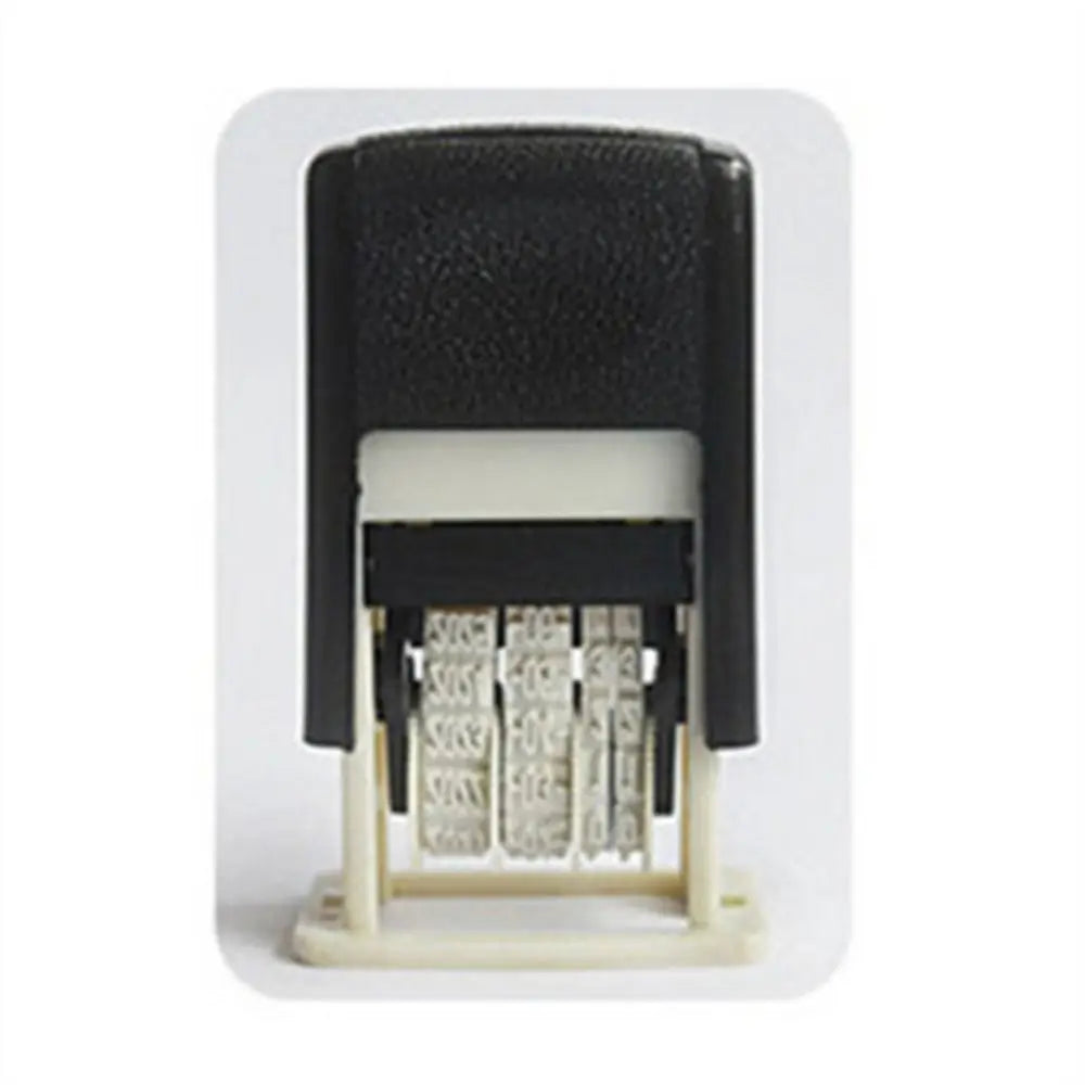 Universal DIY Stamp 4mm Self-Inking Self-Inking Stamps Handle Account Stamp Date Wheel Stamp Date Stamps Automatic Ink Return Peaceful Pleasures Health and Wellness Black