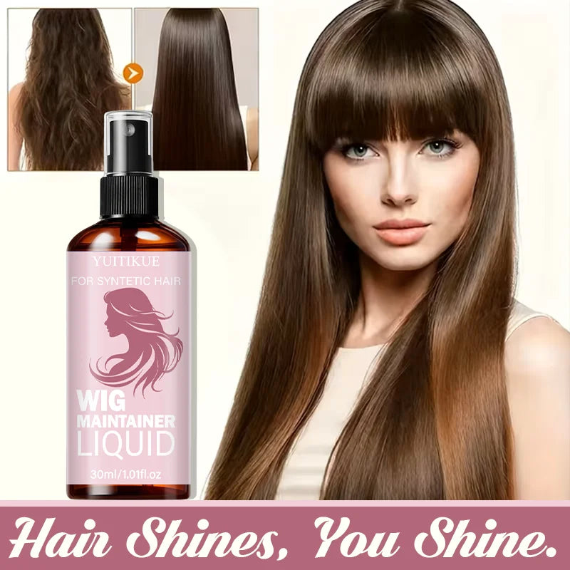 YUITIKUE 30ml Wig Maintainer Liquid Spray for Synthetic Hair Smooth Frizz Control Wig Care Solution Peaceful Pleasures Health and Wellness