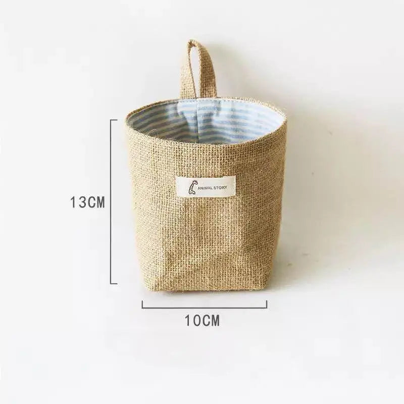 Cotton Linen Hanging Storage Bag | Door, Wall & Bathroom