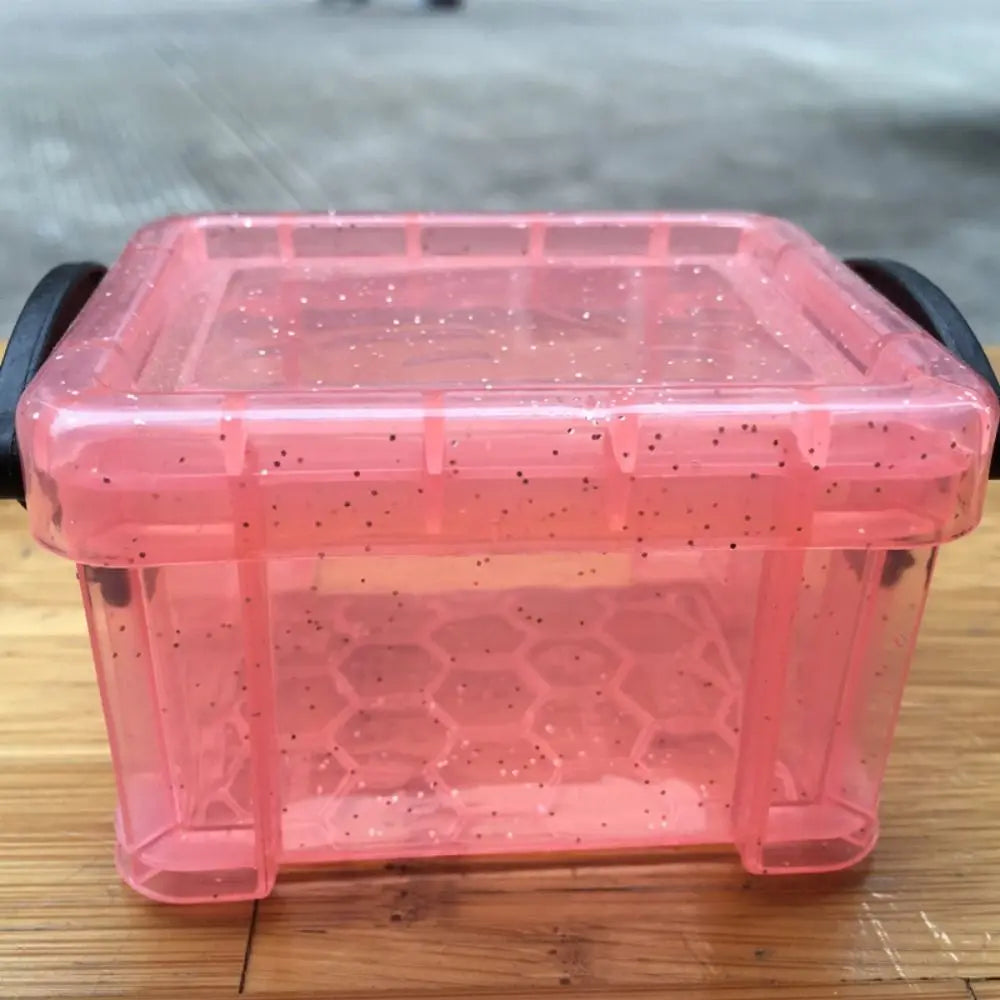 Multi-functional Mini Buckle Storage Box Candy Color Minimalism Mini Storage Container Transparent Plastic Desktop Organizer Box Peaceful Pleasures Health and Wellness 7