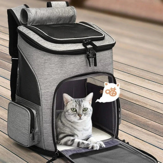 Breathable Foldable Expandable Large Capacity Creative Pet Carrier Backpack Travel Transport Bag for Cats Small Dogs Peaceful Pleasures Health and Wellness
