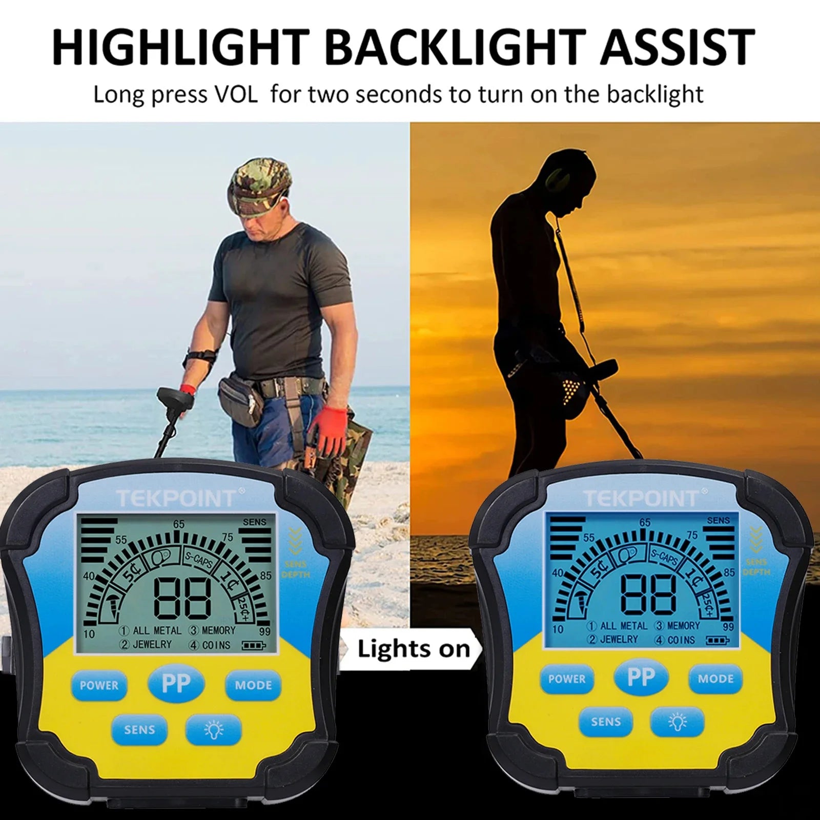 MD8030 Underground Metal Detector High Sensitivity Metal Depth Hunter Gold Digger Treasure Hunter 2.5m Waterproof Search Coil Peaceful Pleasures Health and Wellness