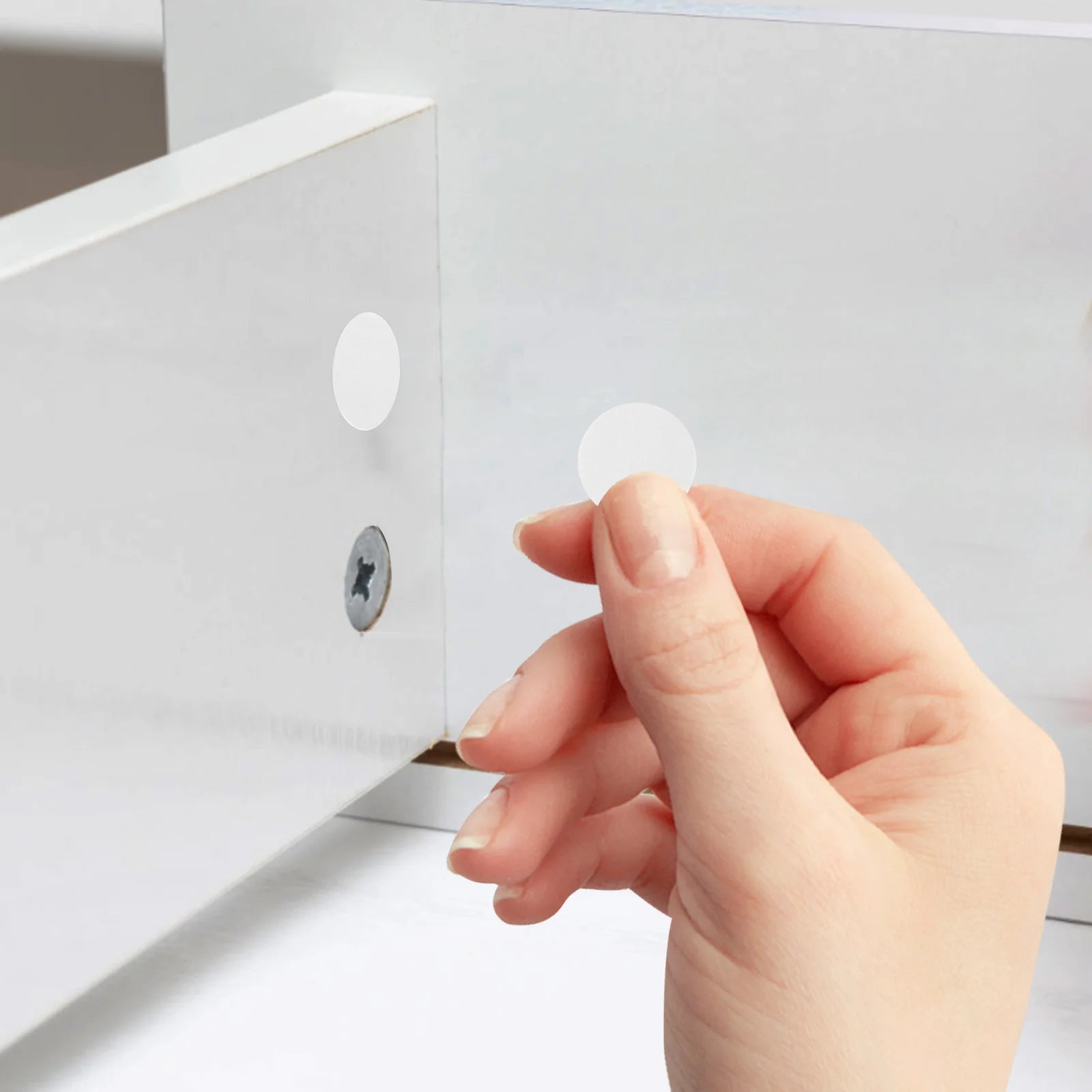 96pcs Screw Hole Cover Waterproof Screw Hole Covers Furniture Cap Screw Adhesive Sticker Waterproof Anti Skid Applied Stickers Peaceful Pleasures Health and Wellness