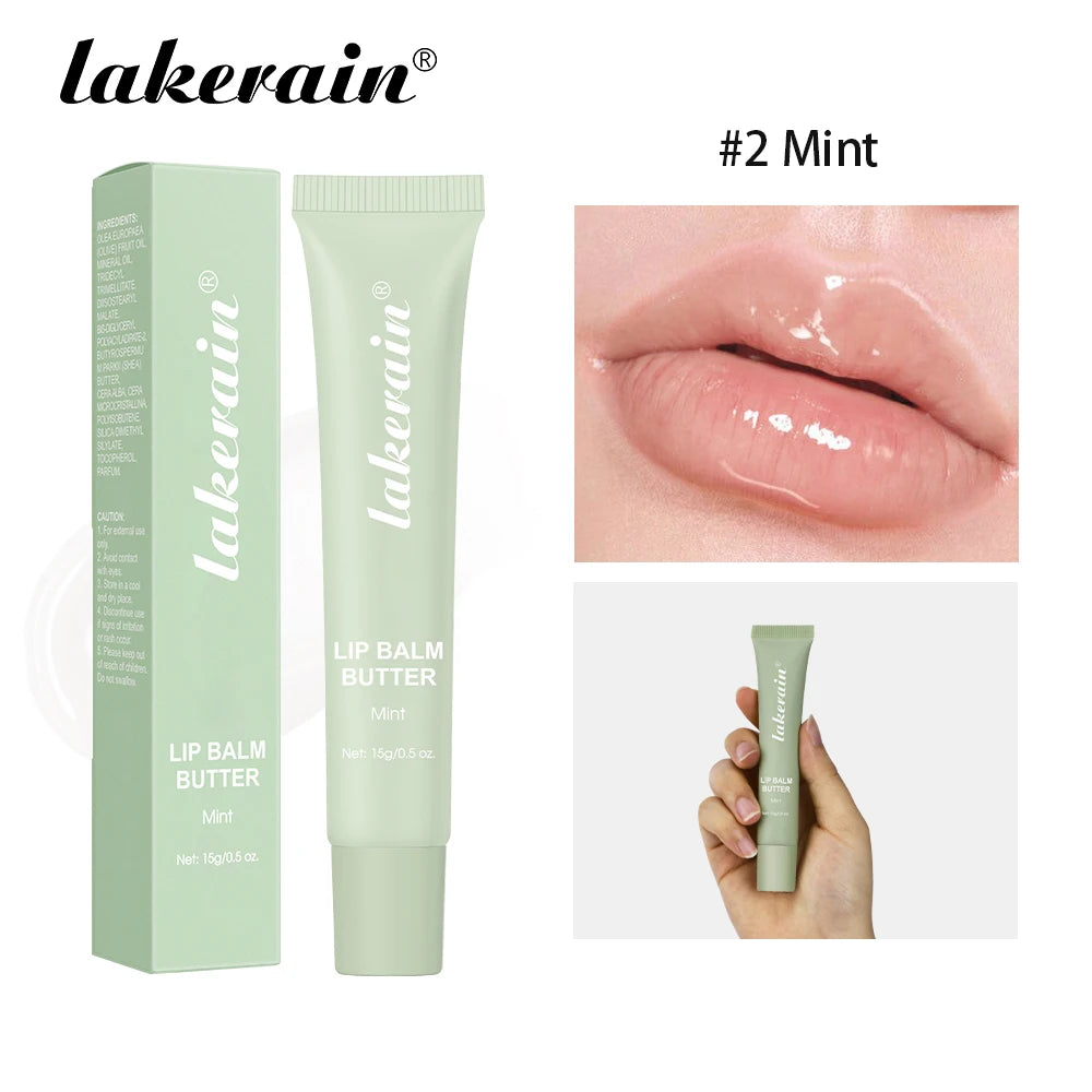 Butter Lip Balm Long Lasting Nourishes Moisturizes Soothes Lips Jelly Lip Gloss Oil Beautifying Smoothing Lip Care Balm Makeup Peaceful Pleasures Health and Wellness Mint