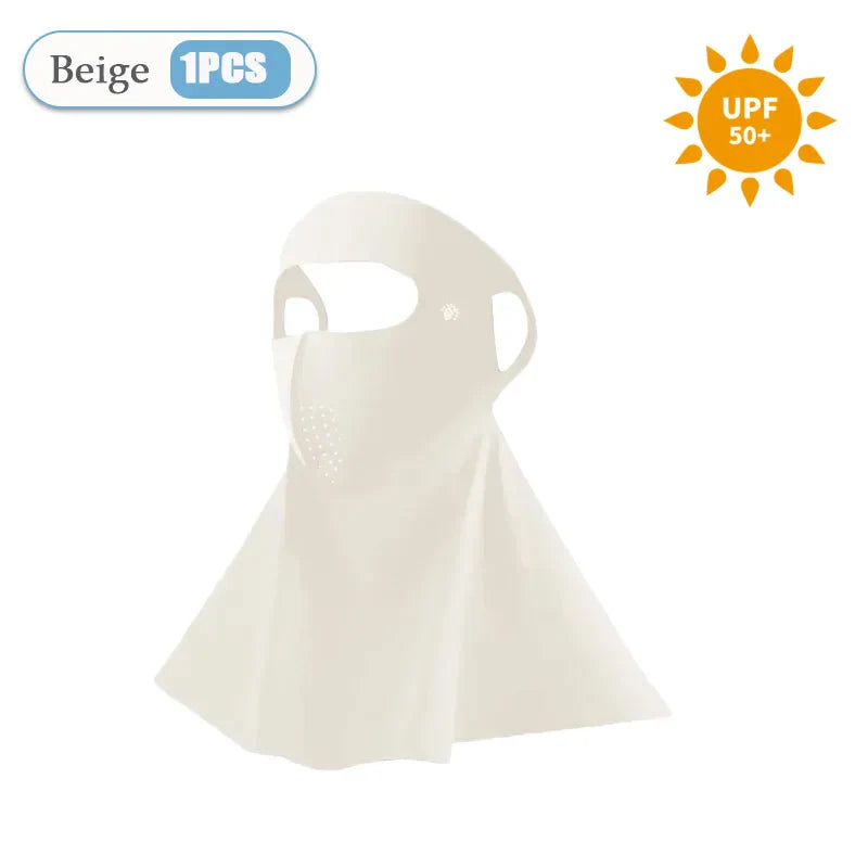 3D Ice Silk Sun Face Mask UPF50+ UV Balaclava for Cycling