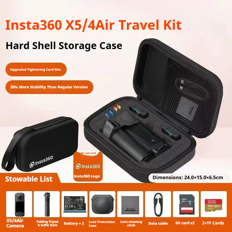 Insta360 X4 Air Protective Case, Lens Cap & Cage Kit