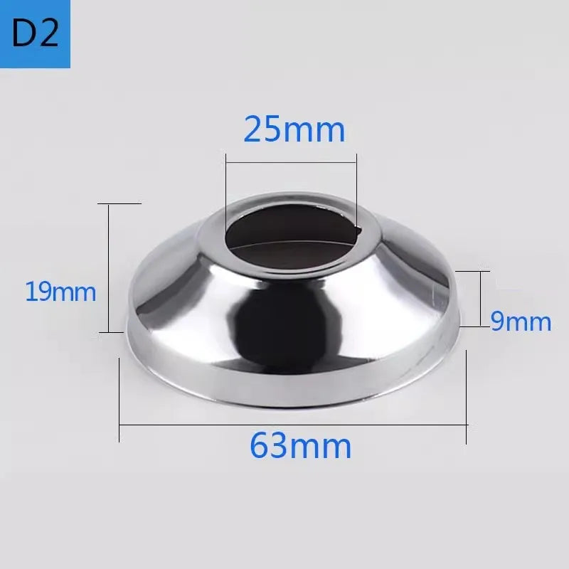 2PCS Stainless Steel Faucet Pipe Decorative Cover 1/2" 3/4" 1"