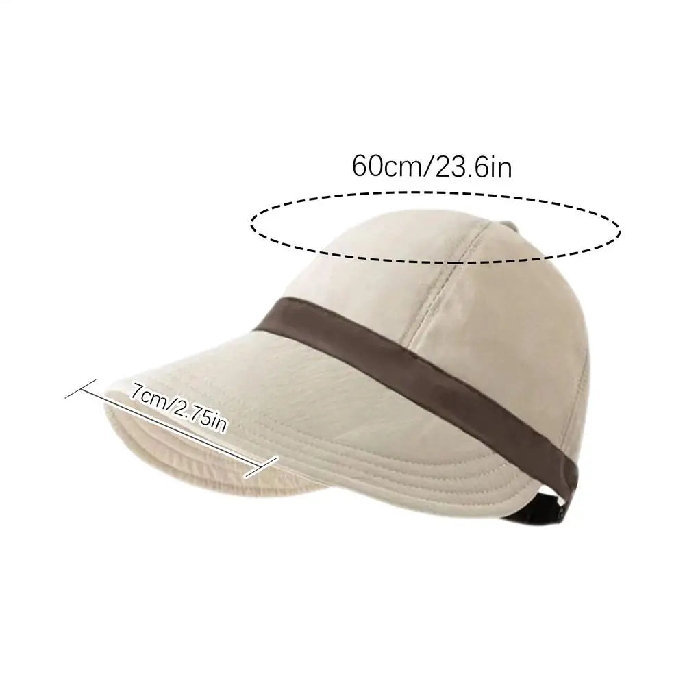 Wide Brim UV Sun Hat for Women – Adjustable Summer Visor Cap