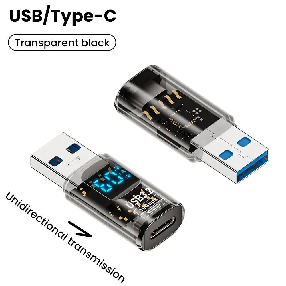 USB 3.2 USB-A to USB-C Adapter 10Gbps | Digital Display 60W