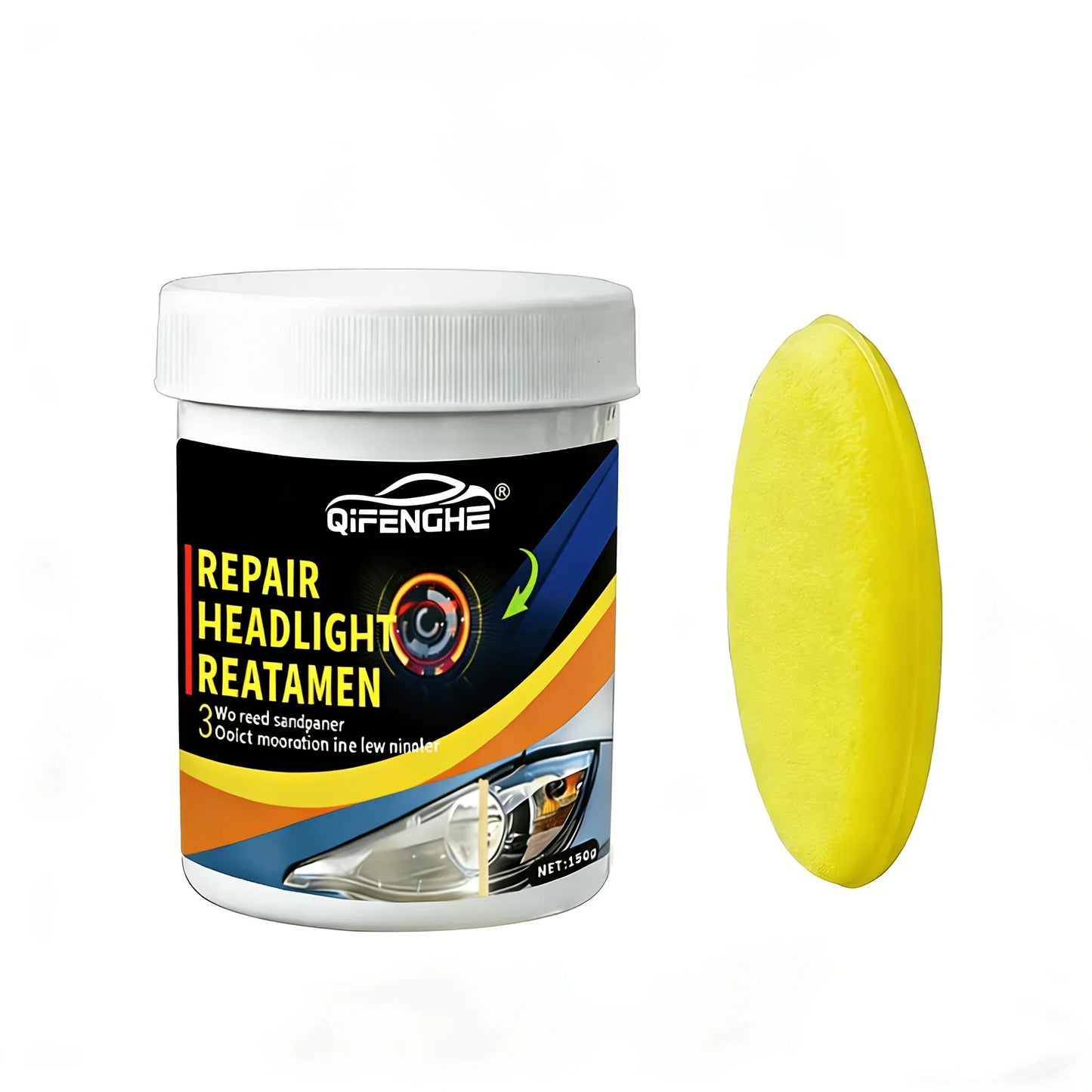 150g Car Headlight Restoration Wax – Remove Haze & Yellowing