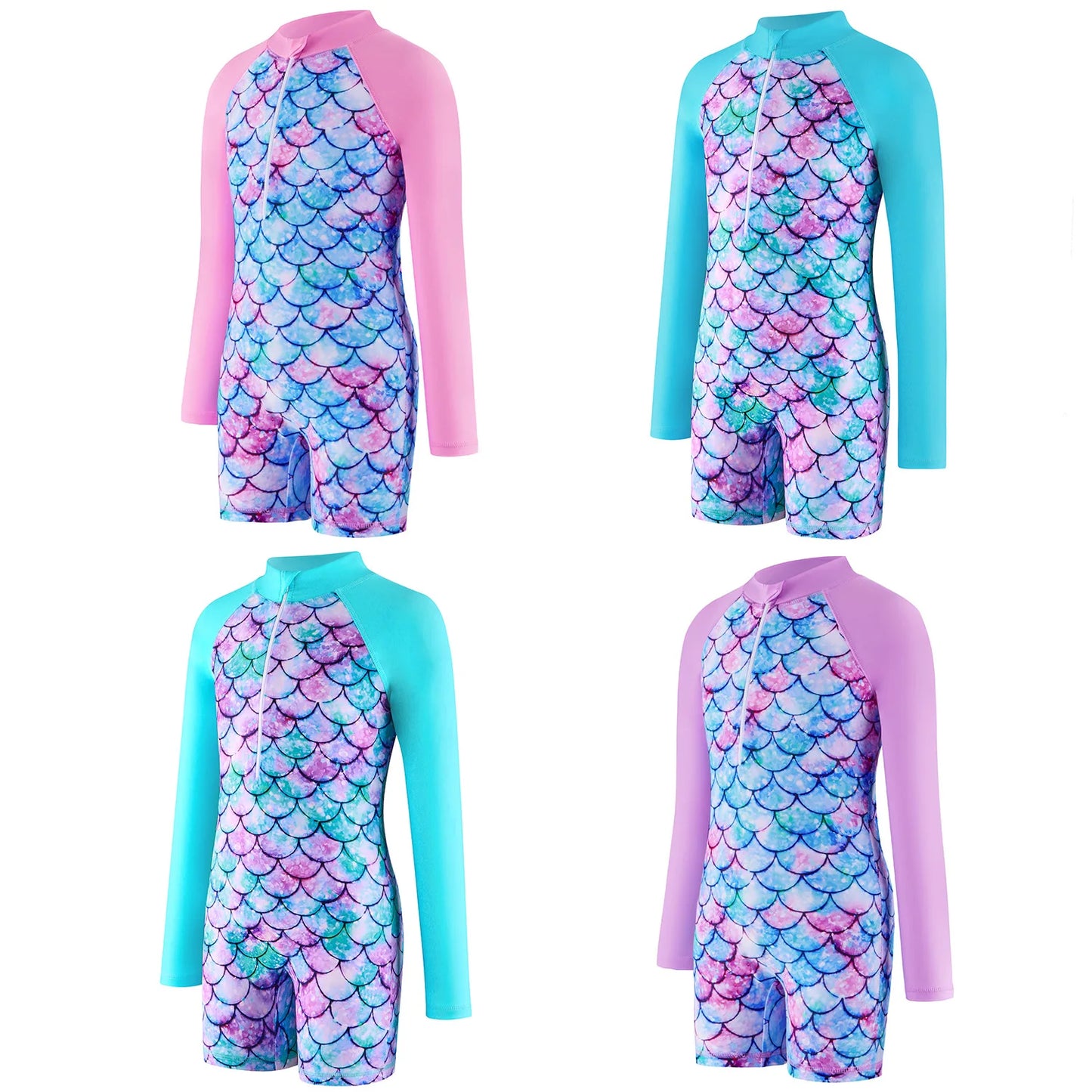 Princess Swimsuit Children's summer mermaid girls one-piece Long Sleeve Swimming Beach Wear Kids Children Swimwear Suit Peaceful Pleasures Health and Wellness