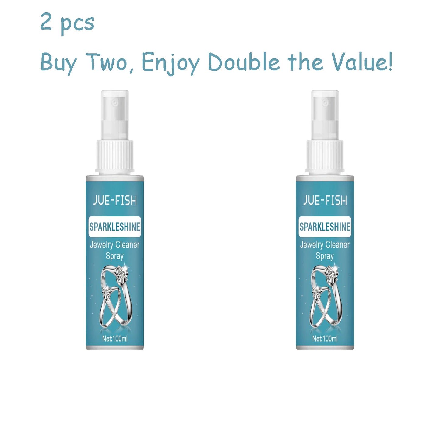 Jue-Fish 100ml Jewelry Cleaner Spray | Shine & Anti-Oxidation