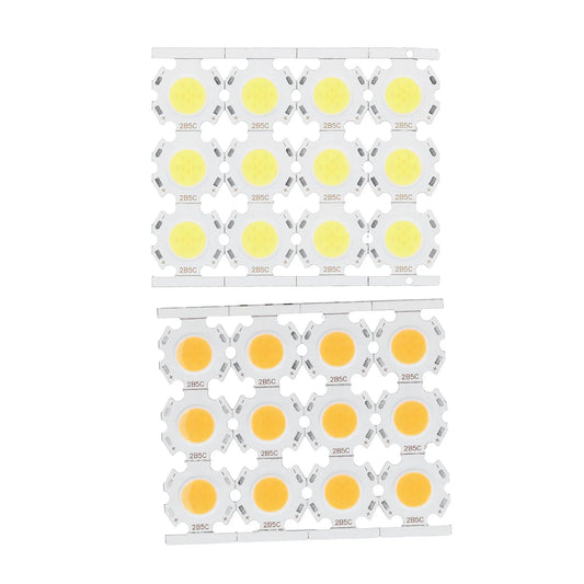 COB Light Emitter COB Light Chip No Stroboscopic Indoor Lighting Round LED Chips Uniform Luminescence and No Dazzling for Lamp Peaceful Pleasures Health and Wellness white light
