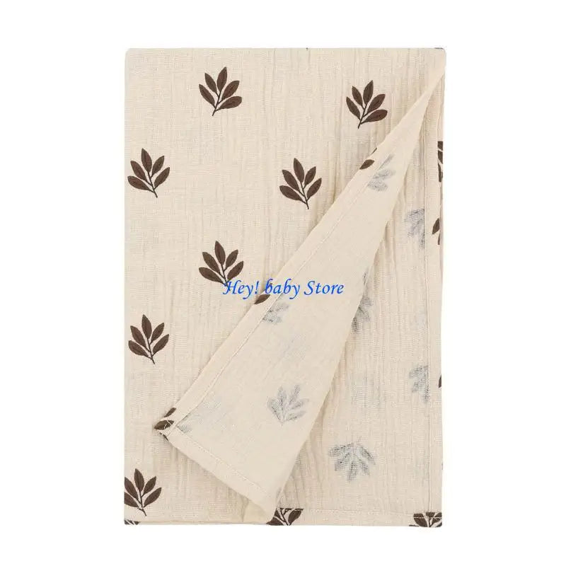 Muslin Swaddle Blanket Newborn | Soft Cotton Bamboo 33"