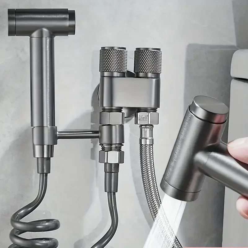 Dual Outlet Corner Valve G1/2 – 1-In 2-Out Alloy Angle Valve
