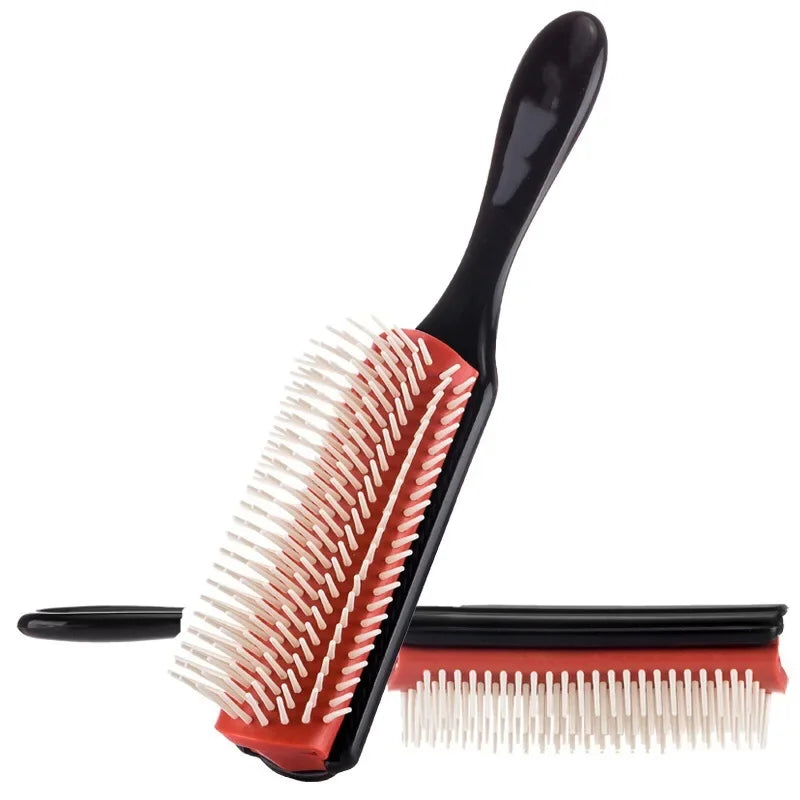 ‌5pcs 9-Rows Hair Detangler Brush - Scalp Massager for Straight, Curly, Wet Hair Comb Peaceful Pleasures Health and Wellness