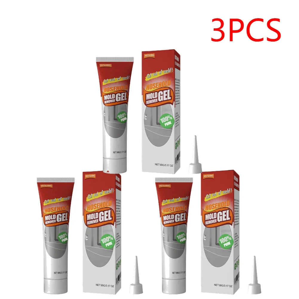 High-quality Bathroom and kitchen walls cleaning agent Cleaning Repairing Household Mold Remover Gel Mildew Cleaning Agent Peaceful Pleasures Health and Wellness 3pcs