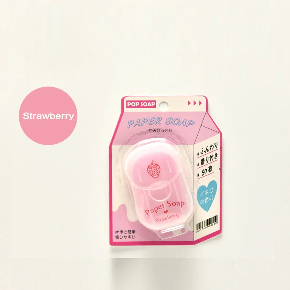 Portable Hand Soap Sheets for Travel – 50 Dissolving Sheets