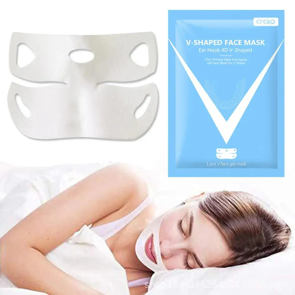 V-Shape Face Lifting Mask – Chin Firming & Slimming Mask for Anti-Wrinkle & Brightening Peaceful Pleasures Health and Wellness