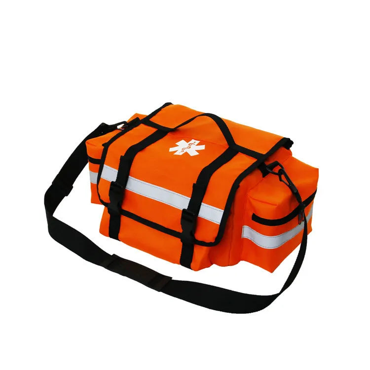 Empty First Aid Kits Medical Emergency Camping Bags Survival Kit Self Defense Complete Professional Nursing Large Set Bag Peaceful Pleasures Health and Wellness Orange