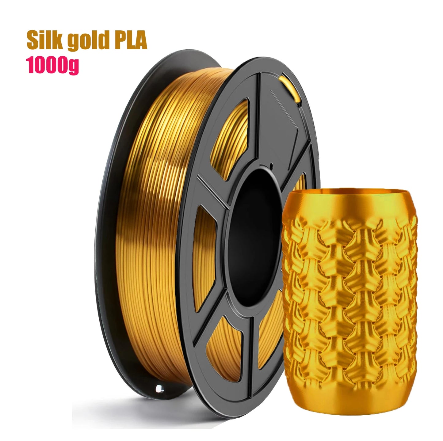 Silk PLA Filament 1.75mm Gold & Silver 250g – DINGSUN 3D