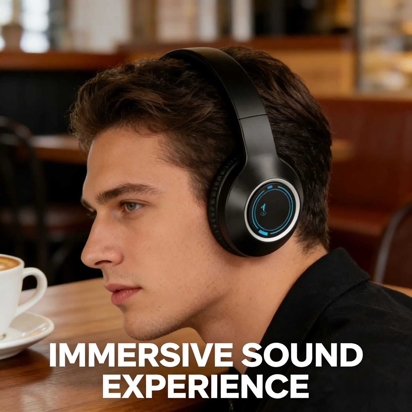 M3 LED Bluetooth 5.3 Gaming Headphones | ANC, Foldable, USB-C