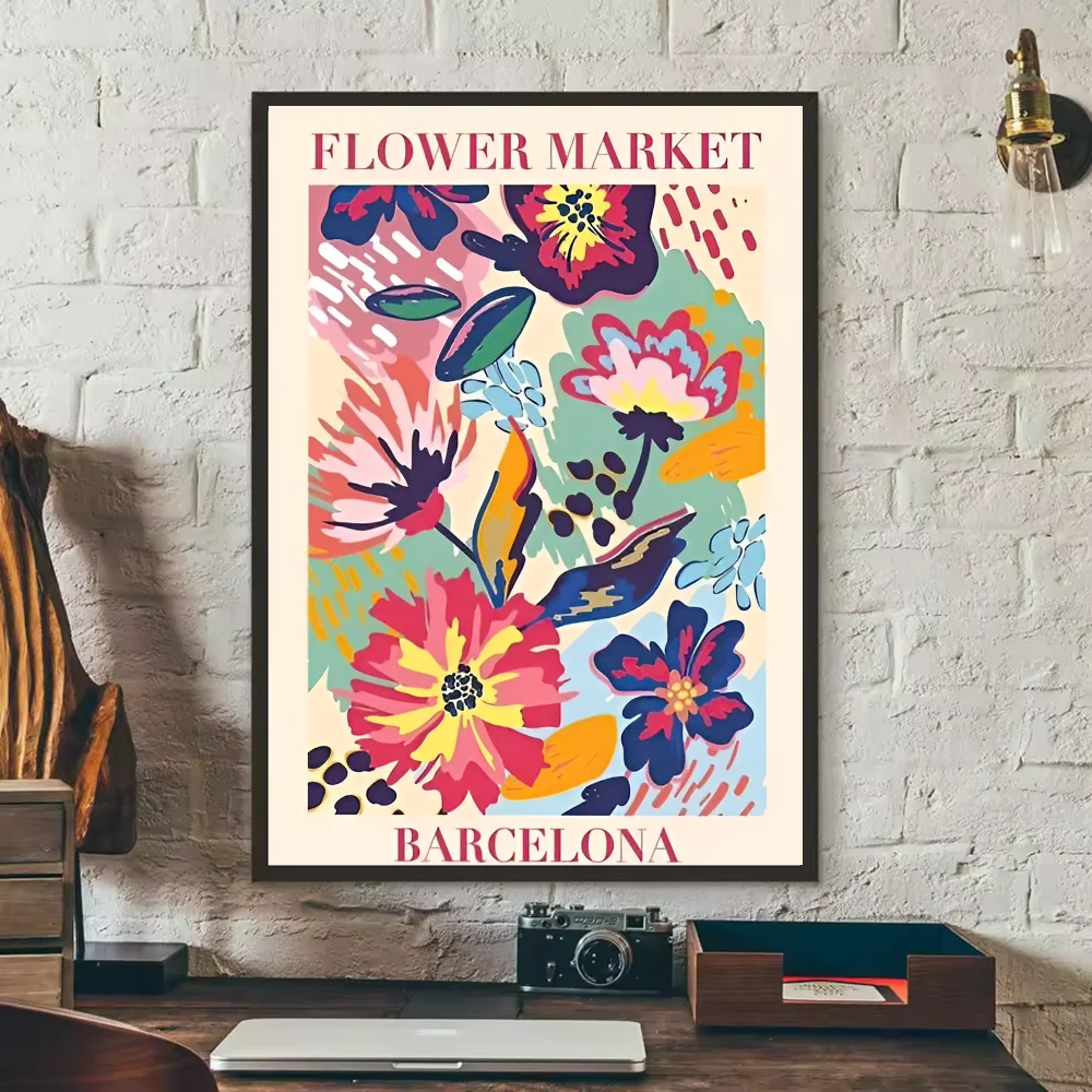 Abstract Matisse Flower Body Wall Poster – Waterproof PVC Art
