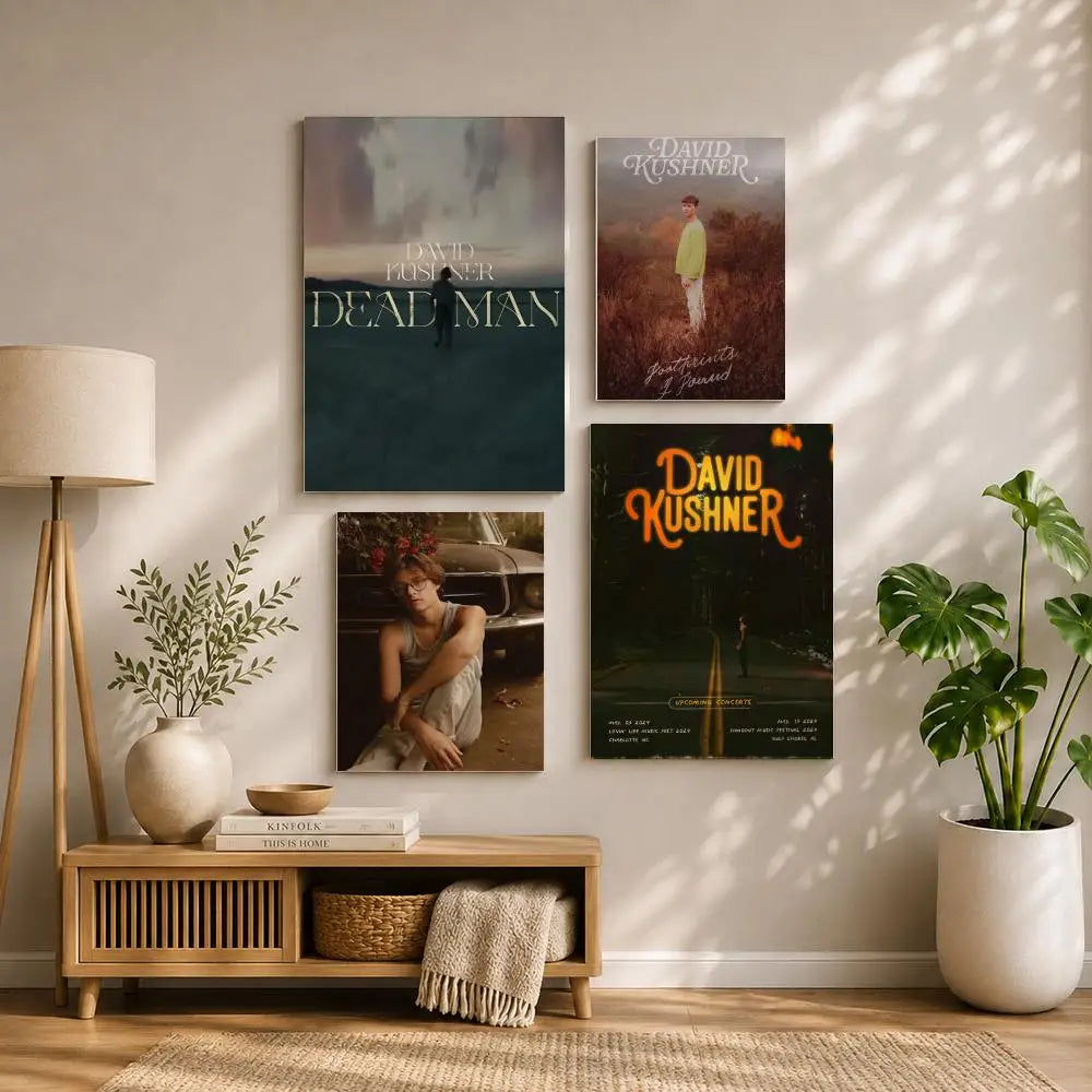 Singer D-David KushnerS Poster HD Self Adhesive Waterproof Wall Art Ideal for Home Office Dorm Bedroom Great Gift Peaceful Pleasures Health and Wellness