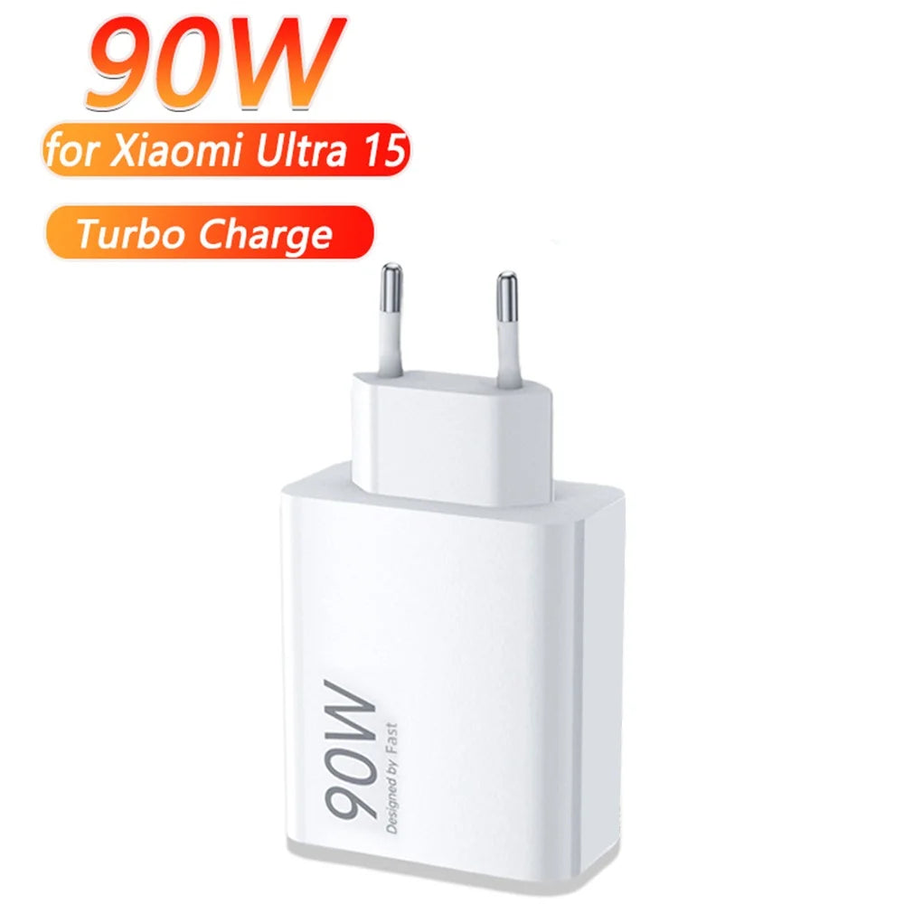 90W Fast Charging Kit USB-C 6A for Xiaomi Redmi Poco