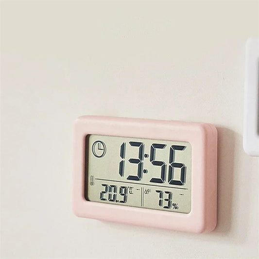 LED Digital Clock Thermometer Hygrometer | Desktop Alarm Clock Digital Desk Clock Peaceful Pleasures Health and Wellness