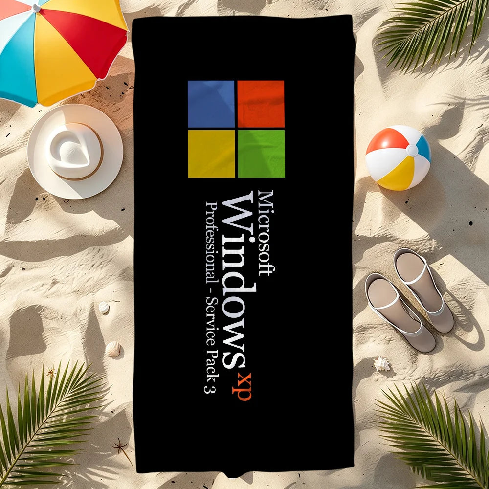 Computer Malfunction Quick-Dry Beach Towel | Funny Tech Gift