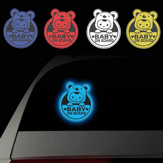 Koala Baby on Board Reflective Car Decal Stickers 3-Pack Car Safety Decal Peaceful Pleasures Health and Wellness
