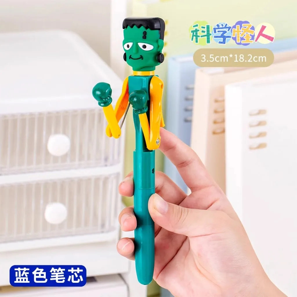 Funny Boxing Ballpoint Pen Blue Ink Creative Pumpkin Monster Santa