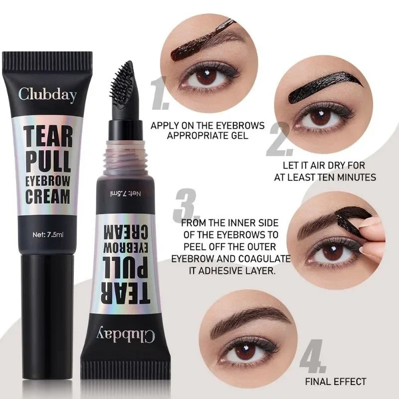 Peel-Off Eyebrow Tint Gel | Waterproof Long-Lasting Brow Dye
