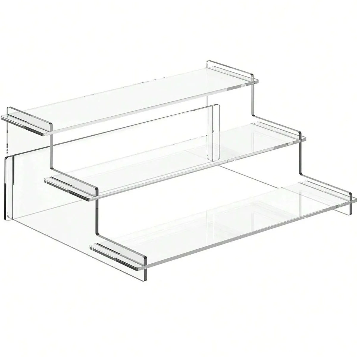 Premium Acrylic Tiered Display Stand for Blind Box Figures Clear Multi Layer Organizer Showcase with High Transparency Material Peaceful Pleasures Health and Wellness