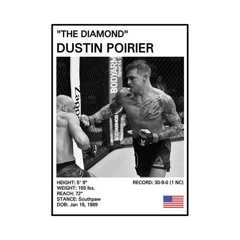Black and White Boxing Legends Canvas Poster Boxing Inspirational Canvas Painting Print Wall Art for Gym Bedroom Home Decor Peaceful Pleasures Health and Wellness