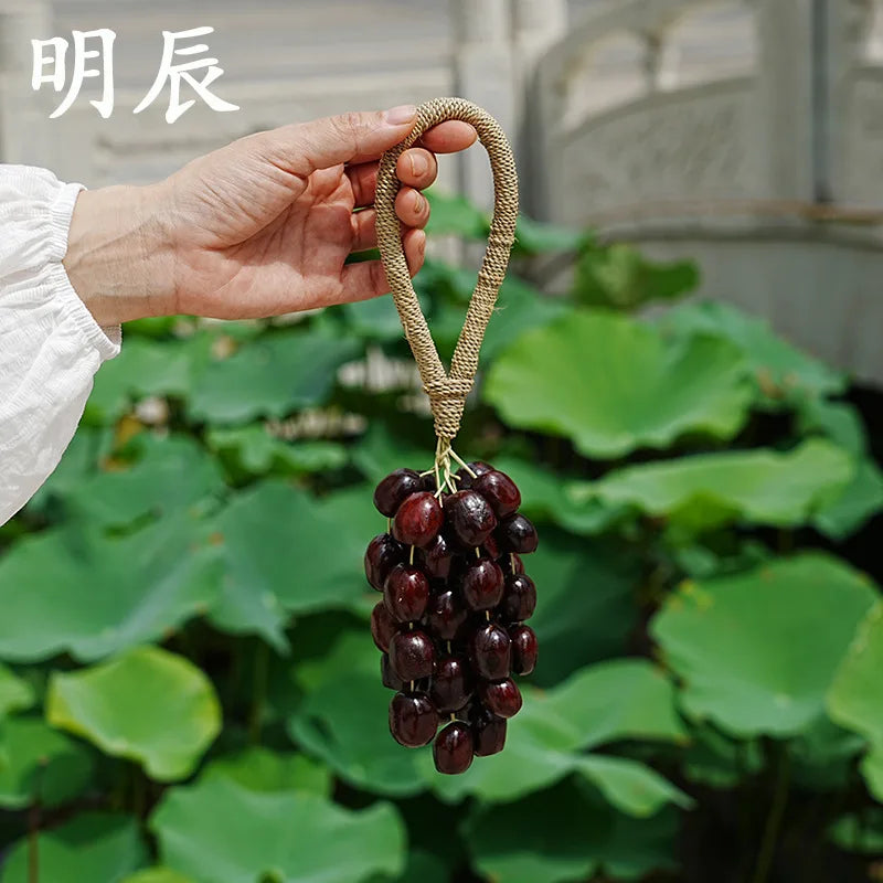Hand Rattle Flower Bean Kou Pala 4 Handmade Nut Shell Indonesia