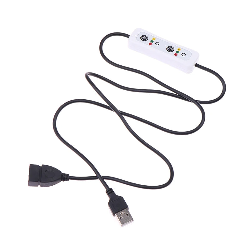 1Pc High Quality 3-Timing 0.5h/1.5h/3h 3-Speed Controller For USB Ceiling Fan LED Lamp Power Extension Switch Cable Length 70cm Peaceful Pleasures Health and Wellness