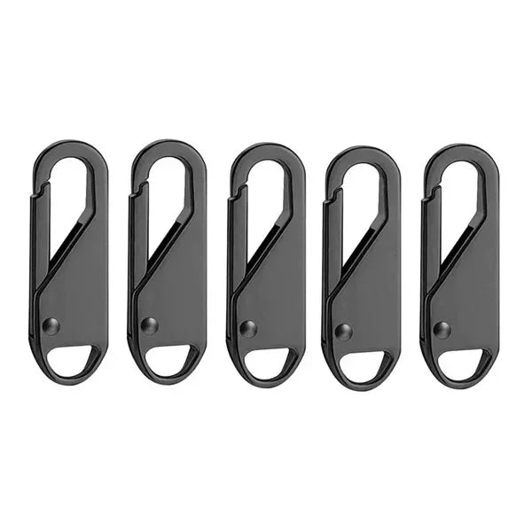5-Pack Universal Metal Zipper Repair Kit – Size 5 Sliders