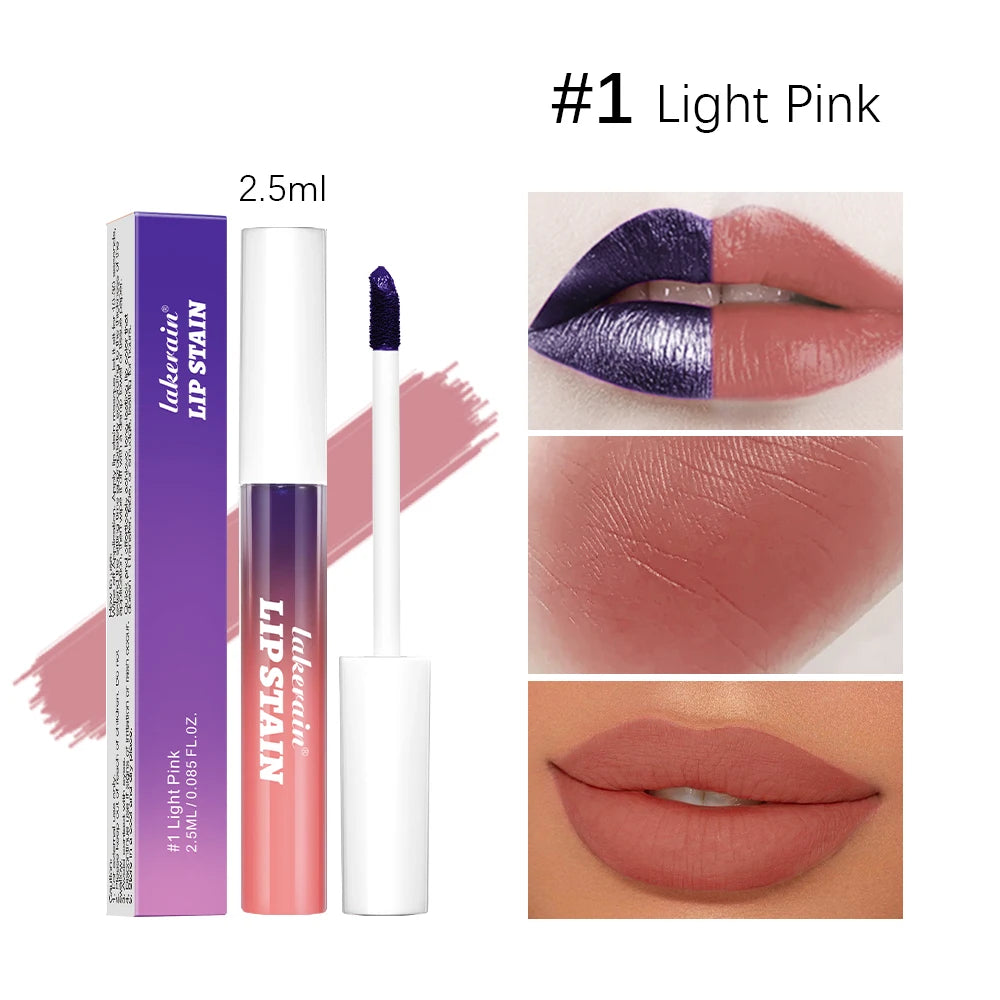 Long Lasting Lip Inks Korean Matte Lip Tint Peel Off Matte Tick for Lips Stick Free Shipping Liquid Lipstick Waterproof Makeup Peaceful Pleasures Health and Wellness 1light pink