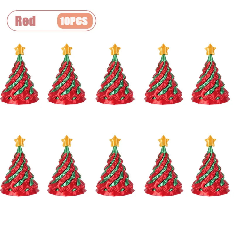 3D Printed Spiral Christmas Tree Fidget Toy | Dual-Color Swirl