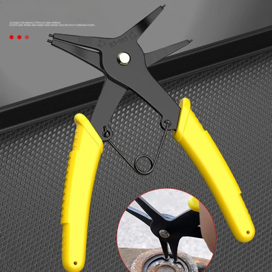2-in-1 Dual-purpose Snap Ring Pliers Multifunctional Automotive Peaceful Pleasures Health and Wellness