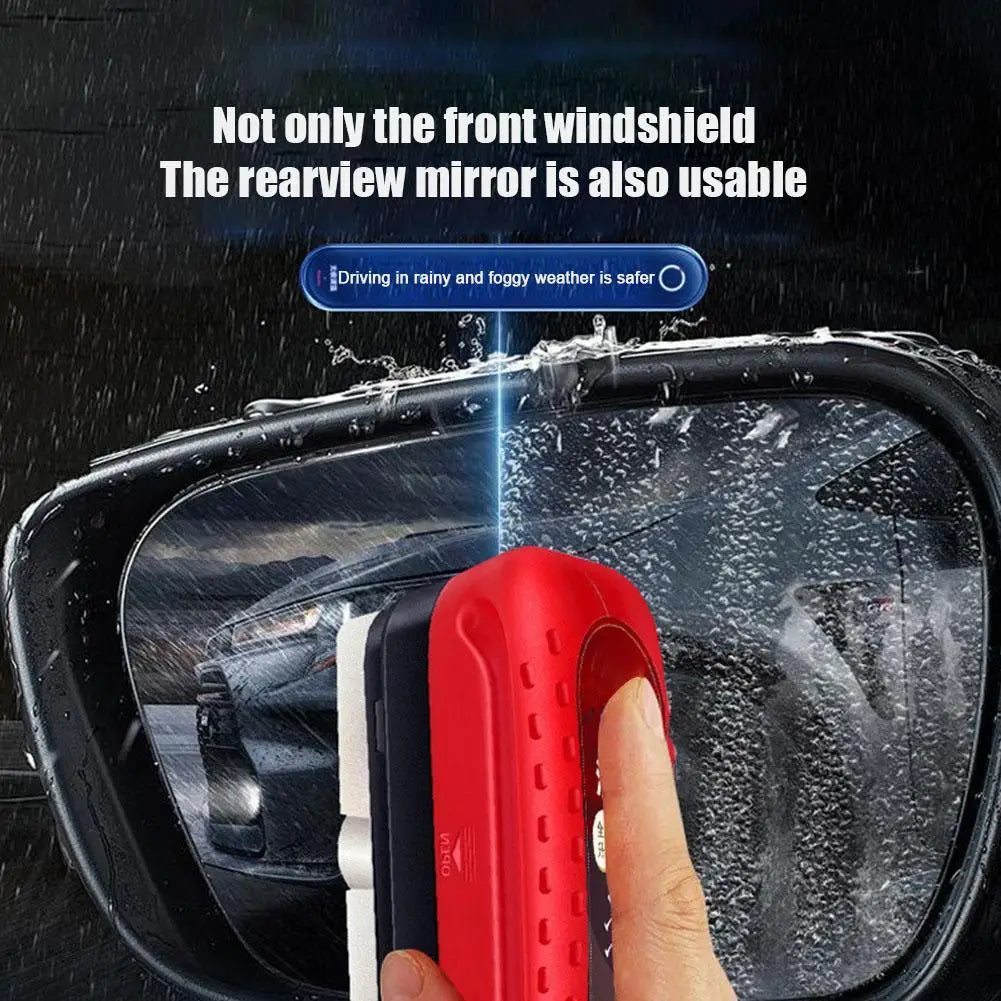 Car Glass Oil Film Remover Powerful Front Inner Windshield Oil Film Stain Removal Glass Oil Film Cleaning Brush Peaceful Pleasures Health and Wellness